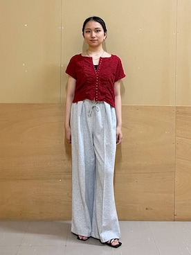 「RAGEBLUE（レイジブルー）のステンレス/2連チェーンネックレス（ネックレス、その他）」を使った、mirukikukaguさん（レディース・154cm）の夏コーディネート