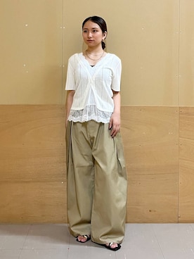 「RAGEBLUE（レイジブルー）のアイテム」を使った、mirukikukaguさん（レディース・154cm）の夏コーディネート