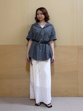 「RAGEBLUE（レイジブルー）のアイテム（アクセサリー）」を使った、mirukikukaguさん（レディース・154cm）の夏コーディネート