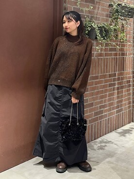 「RAGEBLUE（レイジブルー）のアイテム（ブーツ）」を使った、mirukikukaguさん（レディース・154cm）の冬コーディネート