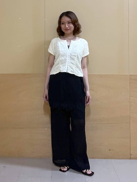 「RAGEBLUE（レイジブルー）のアイテム（アクセサリー）」を使った、mirukikukaguさん（レディース・154cm）の夏コーディネート