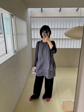 「アイテム（その他トップス）」を使った、どすえさん（レディース・157cm）の秋コーディネート