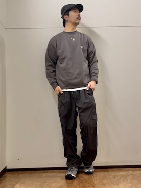 「アイテム（スウェット）」を使った、倉見　優良さん（メンズ・175cm・20代）の秋コーディネート