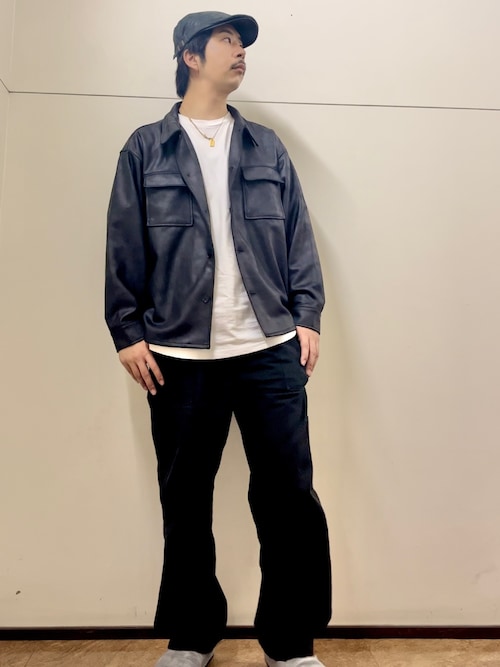 ラエフケープ風CPOジャケット Javaジャバコラボ》もこもこ&暖か。ボア切替えフェイクダウン