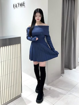 寧音さん（レディース・156cm）の冬コーディネート