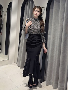 「EATME（イートミー）のアイテム」を使った、寧音さん（レディース・156cm）の春コーディネート