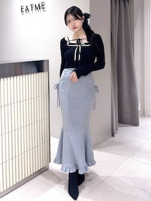 バイカラーキャミニットアンサンブル｜イートミー（EATME）公式通販