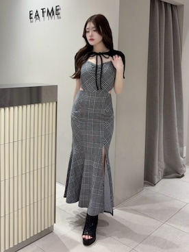 「EATME（イートミー）のアイテム」を使った、寧音さん（レディース・156cm）の春コーディネート