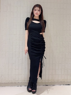 「EATME（イートミー）のアイテム」を使った、寧音さん（レディース・156cm）の春コーディネート