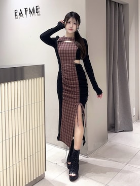 寧音さん（レディース・156cm）の冬コーディネート