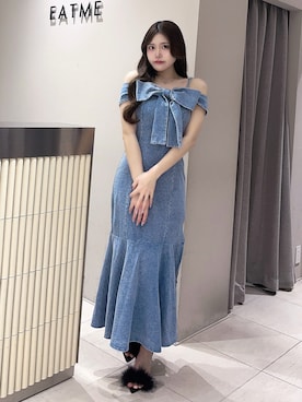 「EATME（イートミー）のアイテム」を使った、寧音さん（レディース・156cm）の春コーディネート