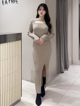 寧音さん（レディース・156cm）の冬コーディネート