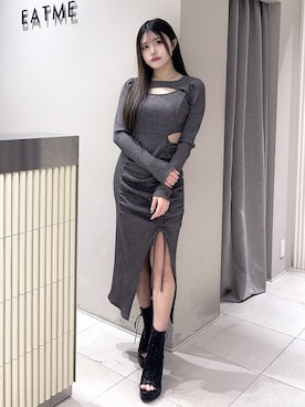 寧音さん（レディース・156cm）の冬コーディネート