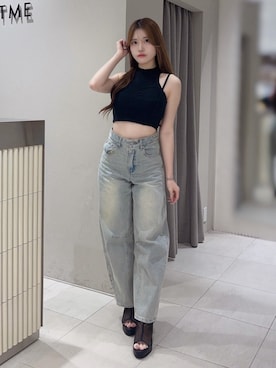 寧音さん（レディース・156cm）の夏コーディネート