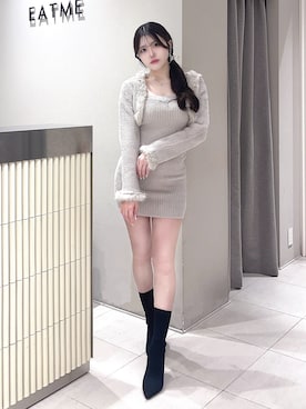 寧音さん（レディース・156cm）の冬コーディネート