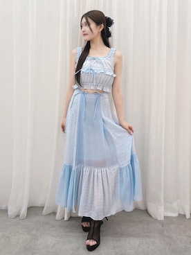 寧音さん（レディース・156cm）の夏コーディネート