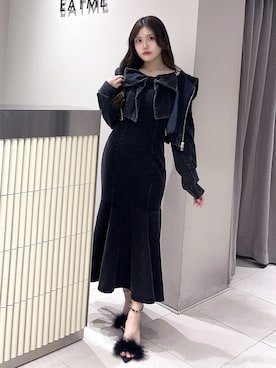 「EATME（イートミー）のアイテム」を使った、寧音さん（レディース・156cm）の春コーディネート