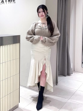 寧音さん（レディース・156cm）の冬コーディネート