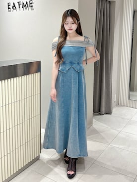 「EATME（イートミー）のアイテム（サンダル）」を使った、寧音さん（レディース・156cm）の秋コーディネート