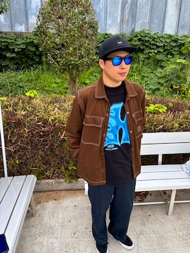 「アイテム（チノパンツ）」を使った、ジョンさん（メンズ・172cm）の冬コーディネート