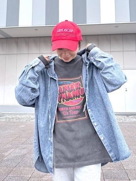 「LAKOLE（ラコレ）のアイテム（キャップ）」を使った、jump18さん（レディース・150cm）の春コーディネート