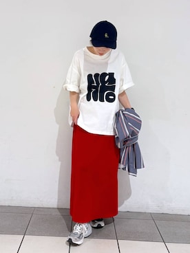 「LAKOLE（ラコレ）のアイテム（キャップ）」を使った、jump18さん（レディース・150cm）の春コーディネート