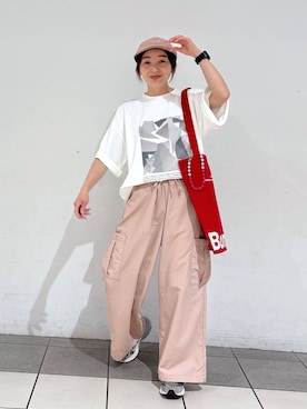 「LAKOLE（ラコレ）のアイテム（パンツ）」を使った、jump18さん（レディース・150cm）の春コーディネート