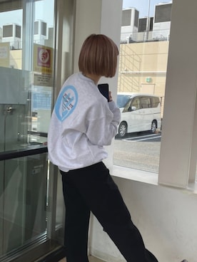 「ごきげんウィーク」｜「アイテム（スウェット）」を使った、415dayonさん（レディース・167cm）の春コーディネート