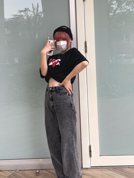 「LMCのアイテム（帽子）」を使った、415dayonさん（レディース・167cm）の春コーディネート