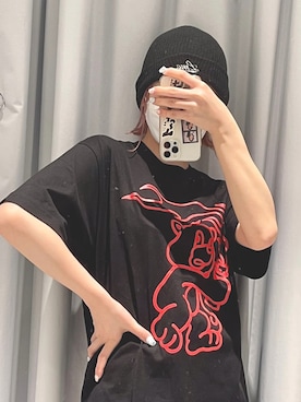 「LMCのアイテム（帽子）」を使った、415dayonさん（レディース・167cm）の春コーディネート