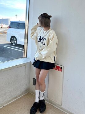 「LMCのアイテム（スウェット）」を使った、415dayonさん（レディース・167cm）の秋コーディネート
