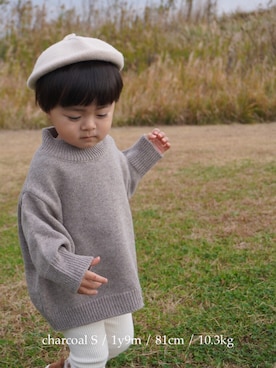 「息子」｜韓国子供服 ｍｕｎｉｔさん（キッズ・80cm）の冬コーディネート