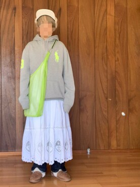 「カラー×コーデ」｜「アイテム（パーカー）」を使った、keiと申します😅さん（レディース・151cm）の冬コーディネート