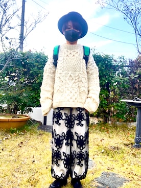 「tricot COMME des GARCONS（トリココムデギャルソン）のアイテム（パンツ）」を使った、keiと申します😅さん（レディース・151cm）の秋コーディネート
