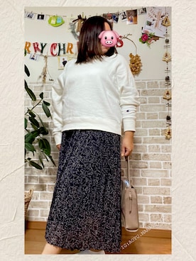 「155㎝コーデ」｜「アイテム（スウェット）」を使った、aoyumamastyleさん（レディース・155cm）の秋コーディネート