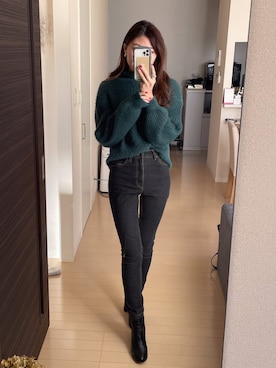 「NANO universe（ナノユニバース）のアイテム（ブーツ）」を使った、gumi76さん（レディース・161cm）の秋コーディネート