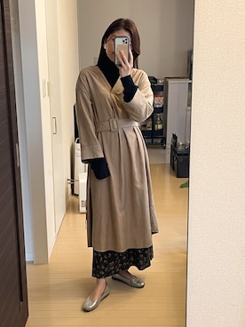 「Simplicite（サンプリシテ）のアイテム（ワンピース/ドレス）」を使った、gumi76さん（レディース・161cm）の冬コーディネート