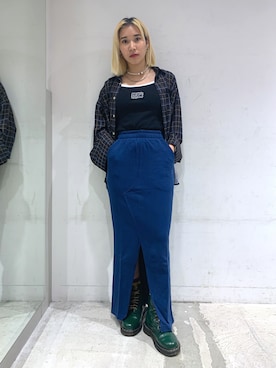 「金髪ショート」｜えれんさん（レディース・155cm）の夏コーディネート