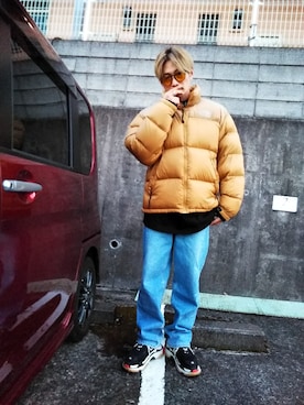 「BALENCIAGA」｜「アイテム（ダウンジャケット/コート）」を使った、rms0414さん（メンズ・181cm）の冬コーディネート