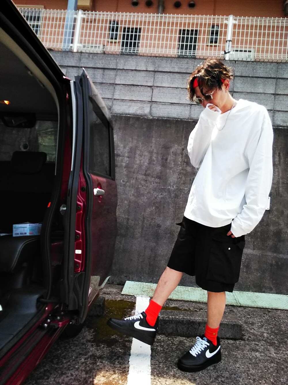 rms0414｜NIKEのヘアバンドを使ったコーディネート - WEAR