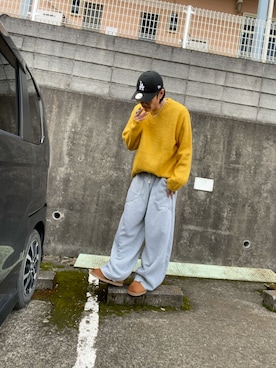 「アイテム（スウェットパンツ）」を使った、rms0414さん（メンズ・181cm）の秋コーディネート