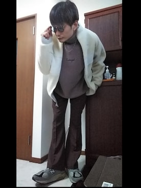 「アイテム（ブルゾン）」を使った、rms0414さん（メンズ・181cm・40代）の冬コーディネート