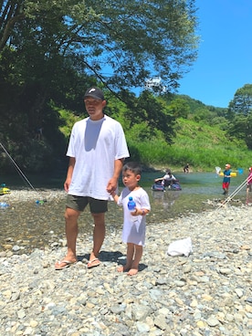 「PALACE（パレス）のアイテム（キャップ）」を使った、二宮流生さん（メンズ・176cm）の秋コーディネート