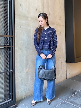 「Adonisis（アドニシス）のアイテム」を使った、Staff_Sさん（レディース・162cm）の冬コーディネート