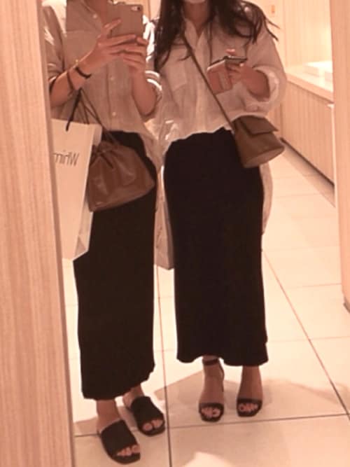 未使用⬛︎ウィムガゼットWhim Gazetteフレンチリネン100オーバーシャツ Whim Gazette（ウィムガゼット）の「フレンチリネンオーバー