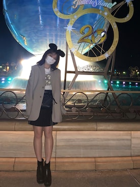 「レザーコーデ」｜「アイテム（ブーツ）」を使った、haruenohukuさん（レディース・153cm）の秋コーディネート