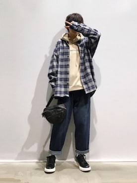 「semantic design（セマンティックデザイン）のアイテム」を使った、kezmuraさん（レディース・170cm）の秋コーディネート