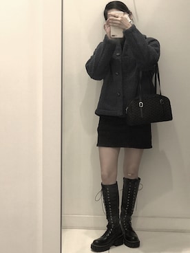「naunau」｜MIHℹ︎さん（レディース・162cm）の冬コーディネート