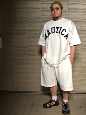 「go slow caravan」｜ウェザーさん（メンズ・166cm）の夏コーディネート