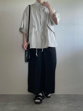 「CASPER JOHN（キャスパージョン）のアイテム（シャツ/ブラウス、ホワイト系）」を使った、rakuwear2002さん（メンズ・172cm）の春コーディネート